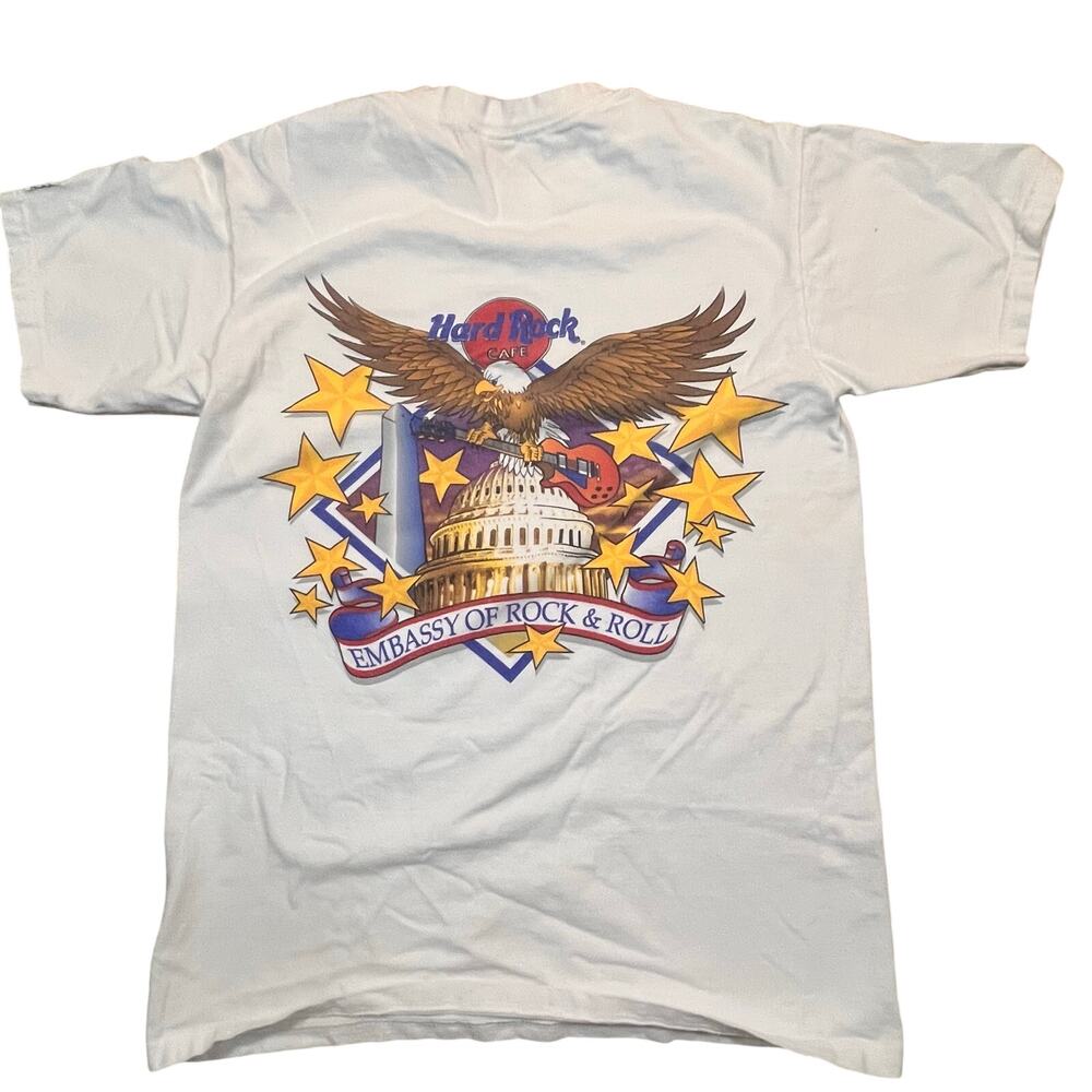 Vintage Hard‎ Rock Cafe Washington DC Embassy Of Rock Tee USA Made Men Small